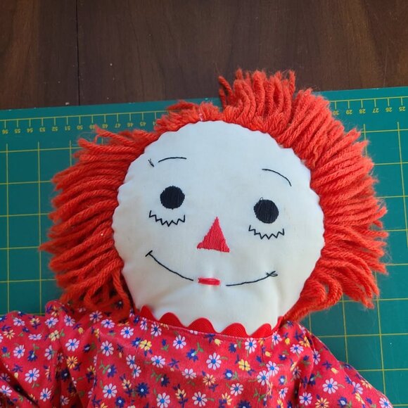 24 inch vintage handmade Raggedy Ann and Andy doll 1970s classic style - Picture 4 of 4